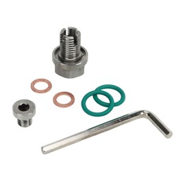 Oil Drain Plug Repair Kit, Oil Drain Plug Nut Set, Oversized Piggyback Drain Plug, Stainless Steel, Self Tapping Oil Pan Thread Repair Kits with (M14.1-1.5x15mm)