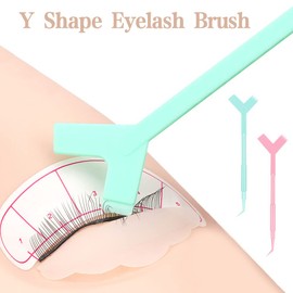 20 Pcs Y Shape Eyelash Brush Y Lash Lift Tool Grafting Eyelash Lift Brush for Eyelash Extension Makeup Tool for Home and Professional Use