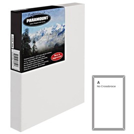 Paramount Professional Gallery Wrapped Canvases for Painting, 11x14 in Heavy-Duty Stretched Canvas, Unbleached 100% Cotton, 1-13/16 Deep, Acid-Free, Triple-Primed, Medium-Tooth Surface