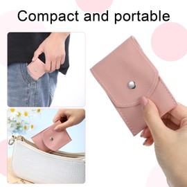 Travel Manicure Set 5 Pieces Nail Kit for Beginners with Everything Stainless Steel Mini Nail Clippers Scissor Tweezers Professional Grooming Kits for Women Men (Pink Silver)