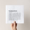 Papier Servietten: Tischmanieren Definition - 20 Stück