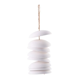 Fun Express DIY Ceramic Wind Chimes Kit-3 Sets-Perfect for Home & Garden Decoration, 3" x 11", White