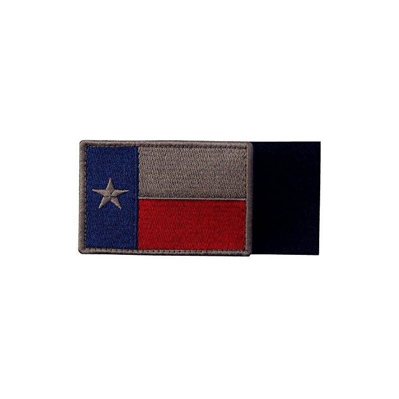 EmbTao Texas bordado táctico cierre gancho & Loop Patch, azul