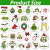 Christmas Photo Booth Frame with 30pcs Photo Booth Props Selfie