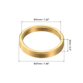 sourcing map 1 Pcs 1.46 Inch x 0.2 Inch Faucet Reducing Ring, Faucet Fixing, Faucet Fitting for Bathroom, Kitchen