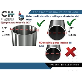 Regatón Tapón Redondo Tipo Barril de Hule de 1/2" Paq. 12 pzas.