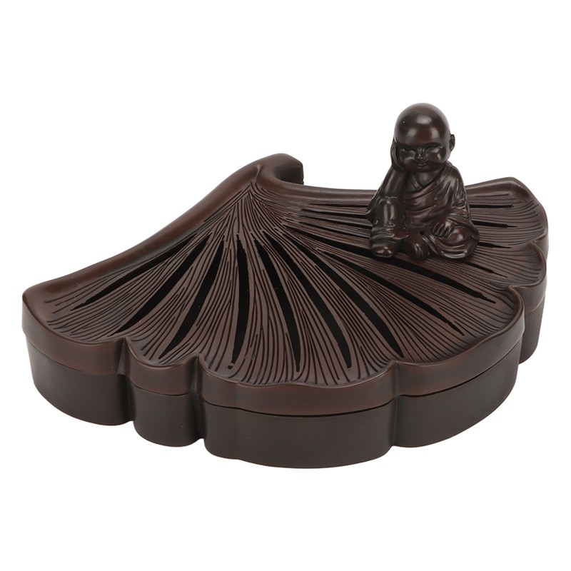 Ginkgo Leaf Incense Burner Antique Exquisite Zinc Alloy Incense Burner