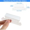 File Folder Tabs, Insertable Plastic Tabs Hanging Folder Tabs,100 Pcs