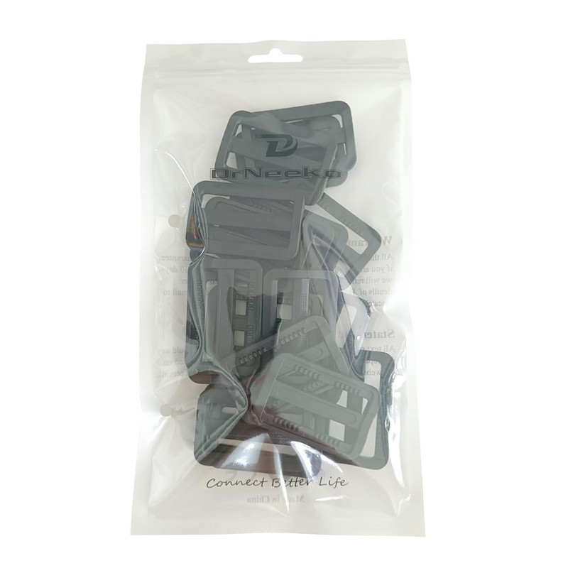 D DrNeeko 20 Pcs 1-1/2 Inch Black Plastic Tri-Glide Slides