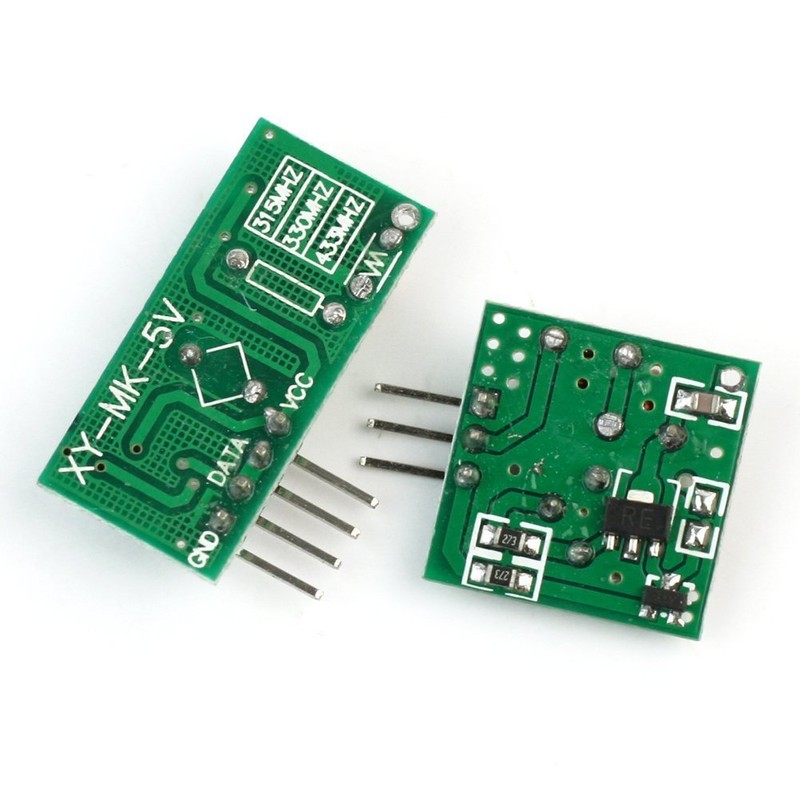 Aihasd 5PCS 433MHz Receiver/Transmitter Radio Module Superregeneration Wireless Transmitter Module