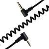Seadream Coiled 2.5mm to 3.5mm Audio Cable,Double Angled 90 Degree