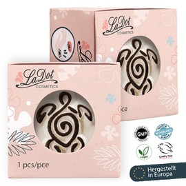 LaDot Tattoo for Children and Adults, Temporary Skin-Friendly Fake Tattoos, Tattoo Stamps without Needles for Body and Arm, Waterproof, Ceramic Stamp Tortoise