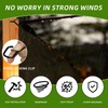 Mostantu 25 Pack Q-Hanger Hooks with Safety Buckle, 25Pcs Windproof