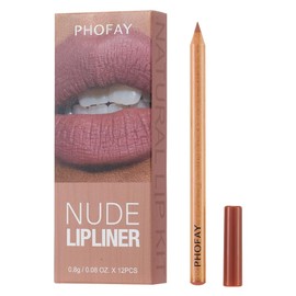 PHOFAY 12-Piece Lip Liner Set -Pro-Grade Precision, Skin-Loving Formula, Versatile Shades, Long-Wearing & Travel-Friendly (12 COLORS)