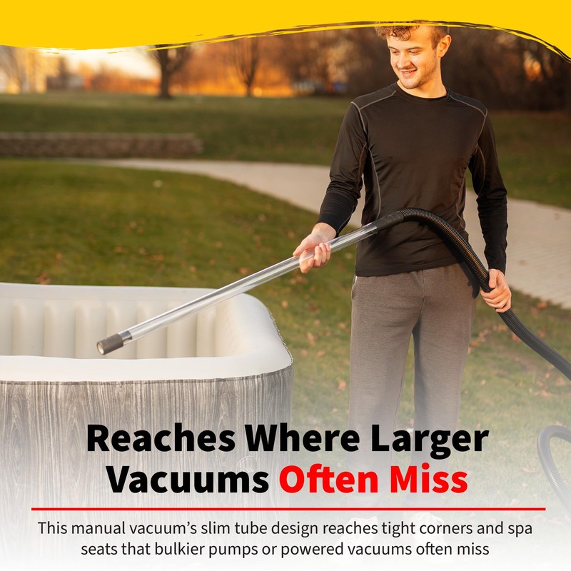 Heatwave Spa Drain and Vacuum with Hose – NP5877 Self-Priming