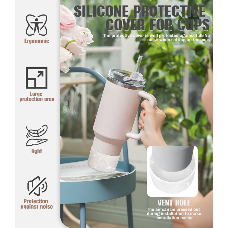 Nearockle Cup Sets 2 Pieces Starry Sky White + Gold