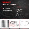 MLS Cylinder Head Gasket Set with Head Bolts Kit Compatible