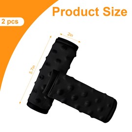 AEIOPRS Seat Belt Pads, Car Shoulder Pads for Adults, Children, Baby Seat Protector for Pushchairs, Backpacks, Universal, 21.5 x 18.9 cm, Black, Pack of 2