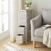Somdot Narrow Dresser with 4 Drawers, Slim Storage Chest of
