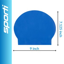 Sporti Kids Latex Swim Cap - Ocean Blue
