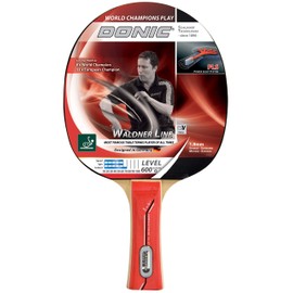 Donic DO733862 Waldner 600 Bat, Black/Red/Brown, Medium