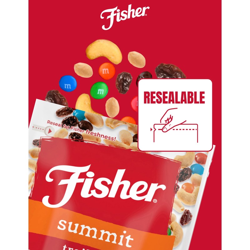 Fisher Snack Summit Trail Mix, 4 oz (Pack of 6),