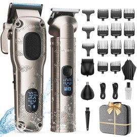 Vgrpro Hair Clippers for Men Professional, Cordless Hair Clippers for Hair Cutting, Mens Clippers and Trimmers Set, Electric Hair Trimmer for Men with Package Box