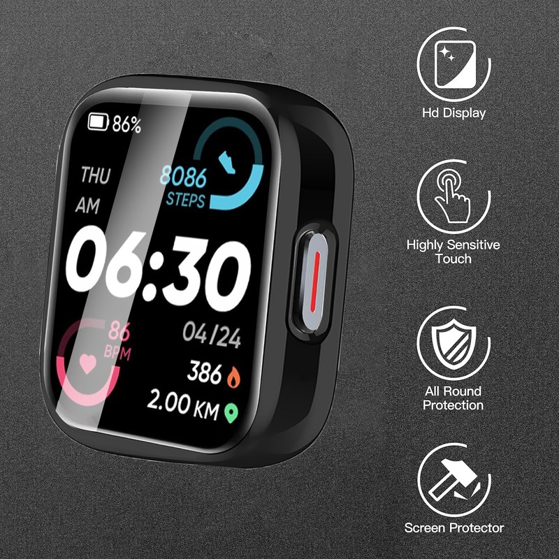ID208 Plus Smart Watch Case,Lamshaw Soft All Around TPU Case