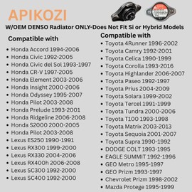 2 Pcs 19045PAAA01 Radiator Cap Cover Fit for 1994-2006 Honda Accord,1992-2005 Civic,1997-2005 CRV,1995-2007 Odyssey, 2003-2008 Pilot,19045-PAA-A01