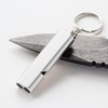 MEMOFYND 3 Pieces Silver Double Running Whistle with 3 Pieces