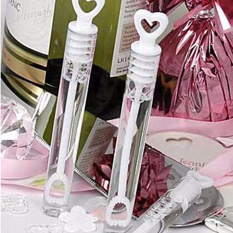 Wedding / Party Bubble Tube - Heart Top Wand -