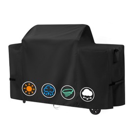 Letsteel Grill Cover for Traeger Woodridge Pro/Elite, 600D Waterproof Cover for BAC775 Traeger Woodridge Grill, Pellet Smoker Grill Covers Accessory, 68" L x 28" W x 46" H