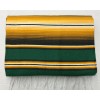 FALSA Mexican Blanket Hand Woven RASTA Serape Throw Yoga green/yellow/brown