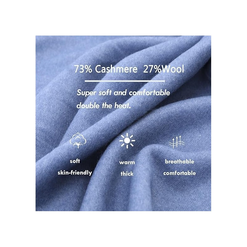 PFLife Scarf Women Cashmere Scarf 80''*27'' With Box Red Winter