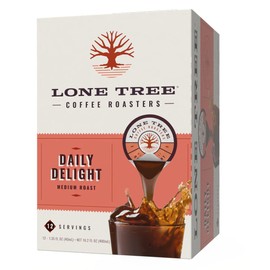 Lone Tree Coffee Concentrate Single Serve Liquid Pods by Java House, Peel and Pour, Daily Delight, 12 Count