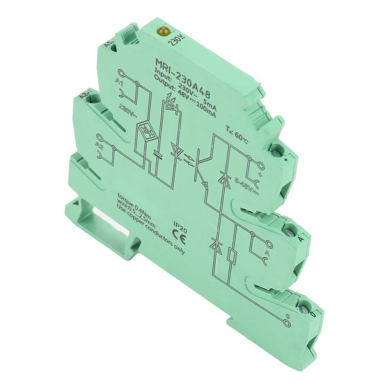 Optocoupler PLC Relay Ultra Thin 6.2mm Relay Module Input 230VAC