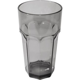 Carlisle FoodService Products Louis Tall Tumbler for Restaurants, Catering, Kitchens, Plastic, 32 Ounces, Smoke, (Pack of 24)