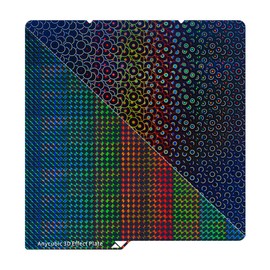 Anycubic 3D Printer Build Plate Double Sided Smooth Spring Steel Sheet Flexible Plate, Phantom + Circle Pattern, Compatible with Kobra S1、Kobra S1 Combo 3D Printer 255 * 255mm