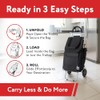 dbest Products Bigger Trolley Dolly, Carrito Plegable Negro de Compras