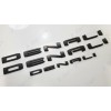 GMC 3pc Matte Black Door Rear DENALI Emblems Letters 2021-2023