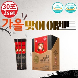 Koryo Ginseng Distribution 홍삼 가득 담은 6년근 골드스틱 12g x 30포 x 1+1 6-Year-Old Gold Stick with Full Red Ginseng 12g x 30 Packs x 1+1