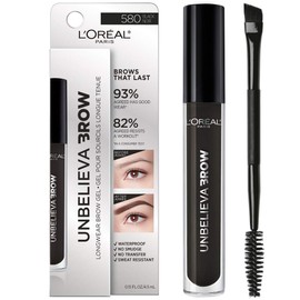 L'Oreal Paris Unbelieva-Brow Tinted Waterproof Brow Gel, Black