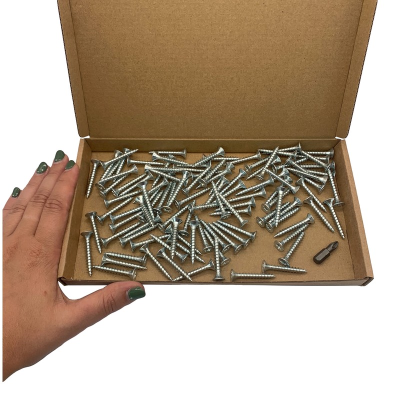 Pack of 100 Galvanised Steel 5.0 x 35 mm Wood