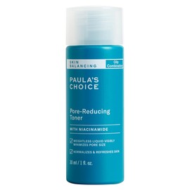 Paula's Choice Skin Balancing Pore-Reducing Face Toner with Niacinamide for Combination & Oily Skin, Minimizes Large Pores, Controls Oil & Shine, Acne-Prone Friendly, Travel Size, 1 Fl Oz
