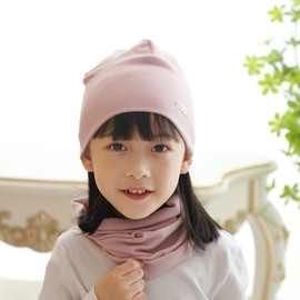 VUCDXOP Baby Beanie Hat Loop Scarf Set Boys Girls Beanie Hats + Tube Scarf Set of 2 Autumn Winter Soft Cotton Beanie Hat Neckerchief Neck Warmer Round Scarf Set