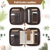 Jack&Chris Full Grain Leather Bible Covers, Church Bag Bible Protective