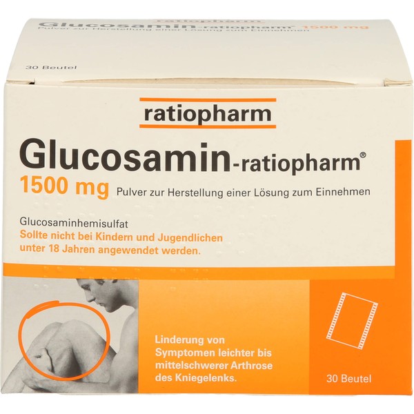 Glucosamin-ratiopharm 1500 mg Pulver zur Herstellung einer Lösung zum Einnehmen, 30 St PLE