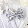 Lanmerry Hair Accessories: Sequins Alligator Clips, Large Bows for Toddlers,