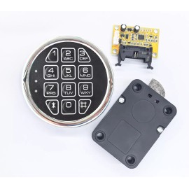 WAHLINPARTS Gun Safe Lock Replacement Chrome Digital Keypad Swingbolt Lock For Safe Box
