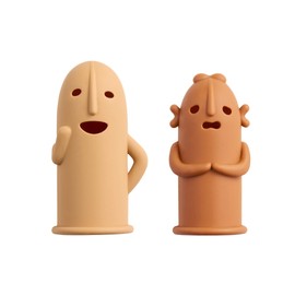 Lion Office Equipment Haniwa-Shaped Finger Sack, Hanisaku, 2-Piece Set of 2 HA-209